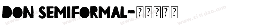 Don Semiformal字体转换